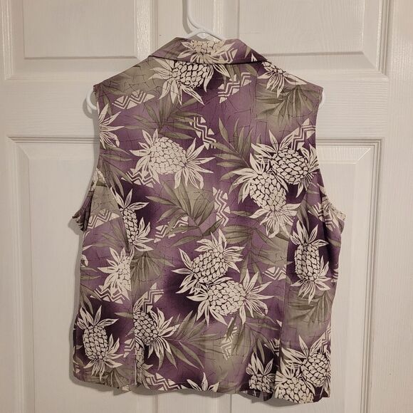 Sunset cove tropical pineapple design top - Picture 2 of 5